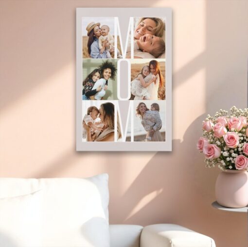 MOM with Six Photos HD Aluminum Panel