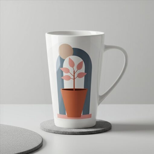 White Latte Mug - 12oz & 17oz - Image 3