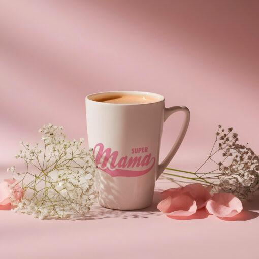 Super Mama White Latte Mug - 12oz & 17oz