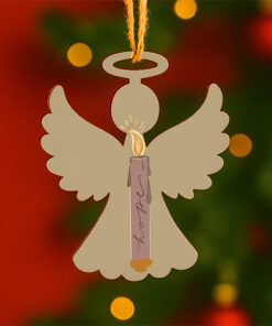 Hope Candle Angel – Custom Printed Hanging Ornament
