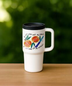 Fruit & Celestial Dagger Quote – Custom Travel Mug