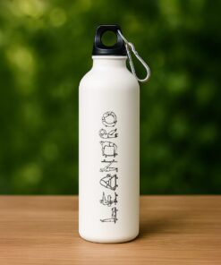 ORANJO Yoga Pose Custom Printed Water Bottle