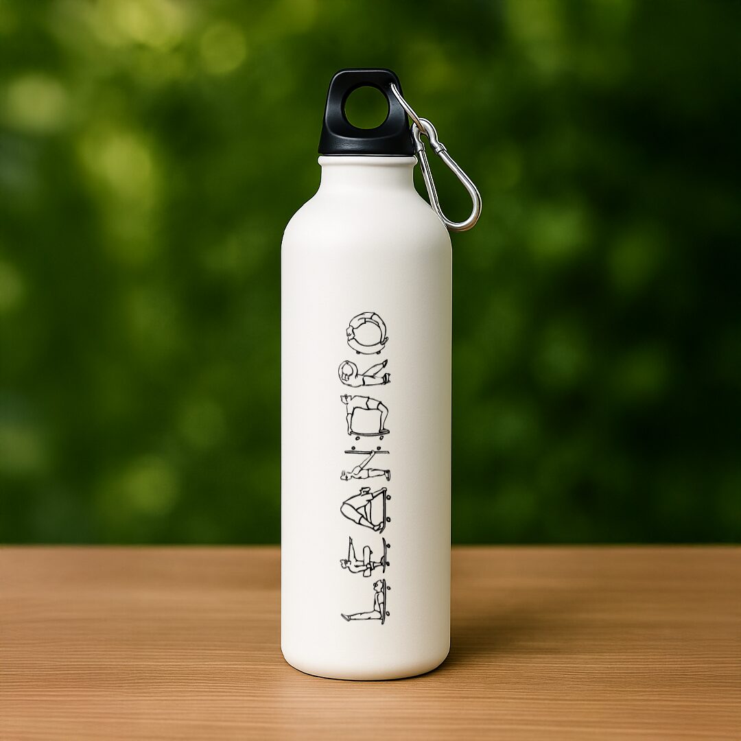 ORANJO Yoga Pose Custom Printed Water Bottle