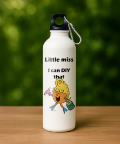 Little Miss I Can DIY That – Custom Printed Metal Water Bottle