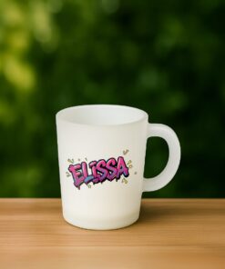 Graffiti Name Design – Frosted Glass Mug