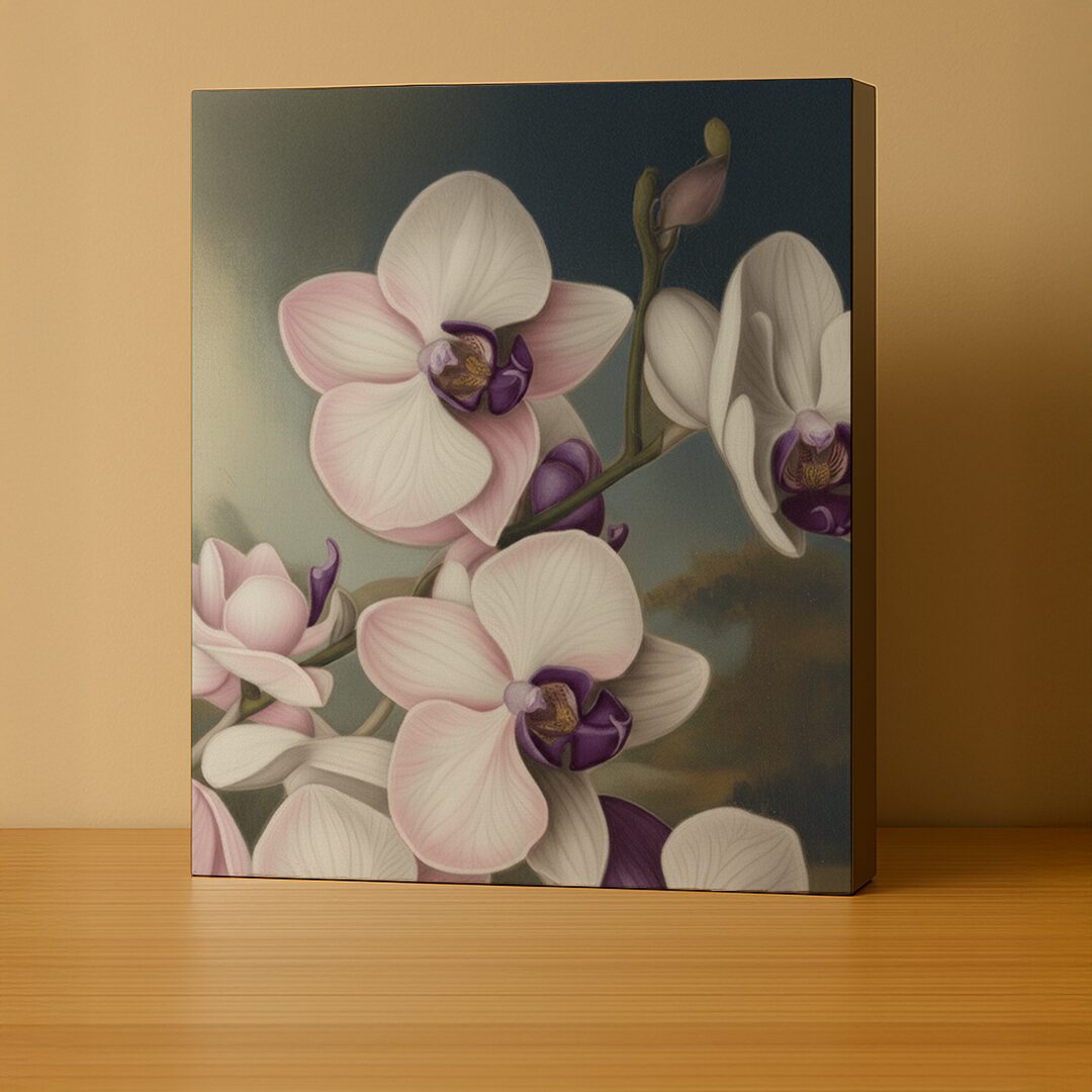 Elegant Orchid Botanical – Gallery Wrapped Canvas Print