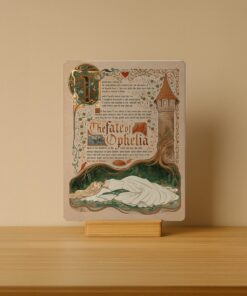 The Fate of Ophelia – Literary Art Acrylic Tabletop Panel
