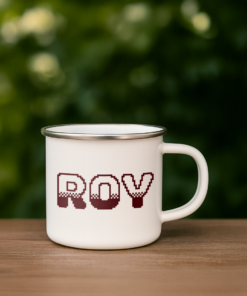 Pixel Art ROY Personalized Enamel Mug