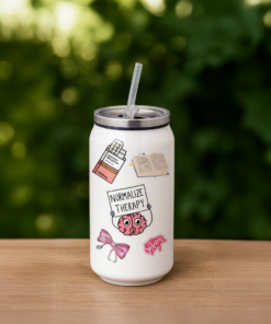 Women in Psych Mental Health Awareness – Steel Coke Can Tumbler