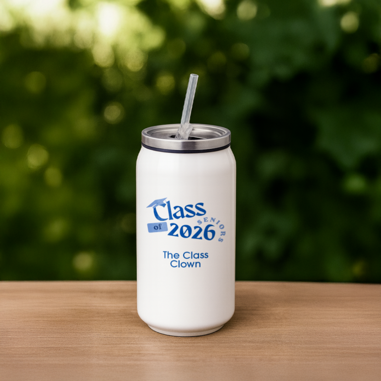 Class of 2026 Seniors – Custom Steel Coke Can Tumbler