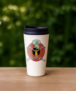 Squidward 'I Hate All of You' Custom Travel Mug
