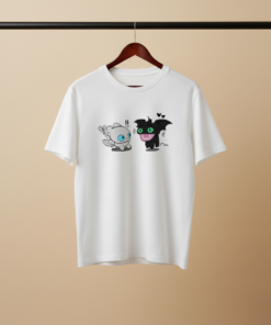 Chibi Dragons Cartoon Graphic T-Shirt