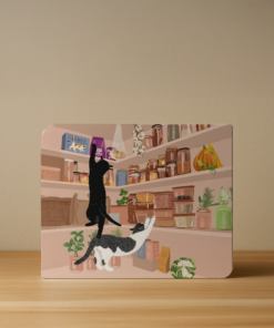 Pantry Raid Cats – Custom Printed Decorative Board