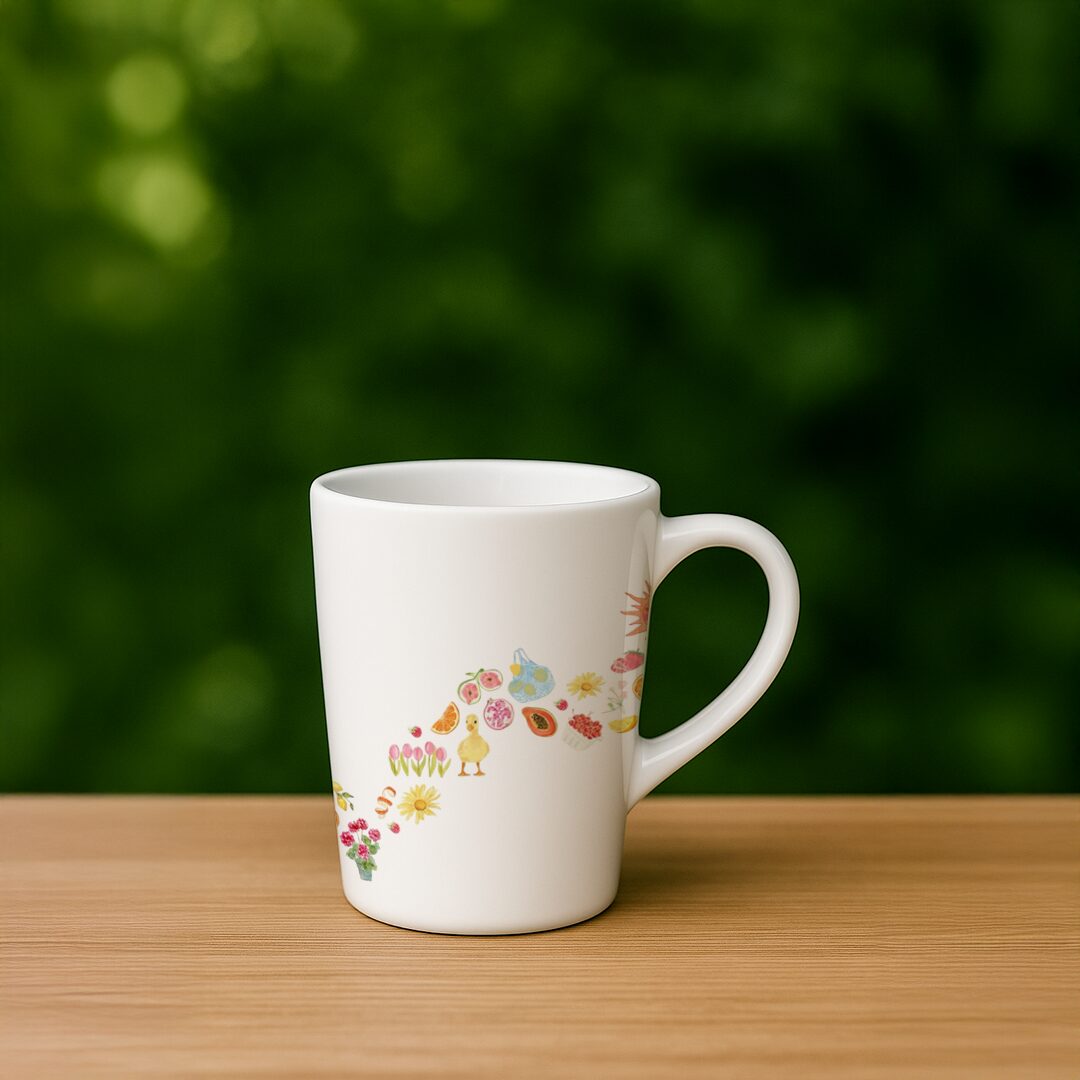 Watercolor Spring Nature Ceramic Mug