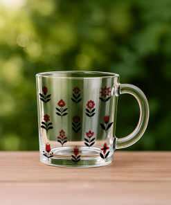 Lebanese Pattern – Custom Clear Glass Mug