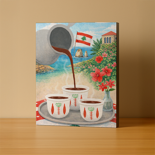 yalla 3al ahwe – 3D HD Aluminium Panels