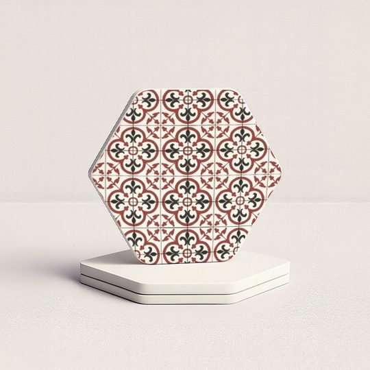 coaster hexagon design 1
