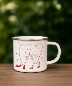 Hearts Hug – Hemming Enamel Mug