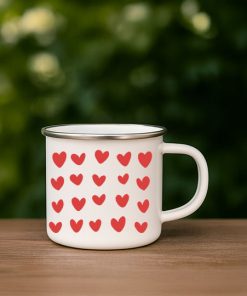 Hearts – Hemming Enamel Mug
