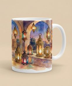 Ramadan Lantern  - White Mug - 11oz & 15oz